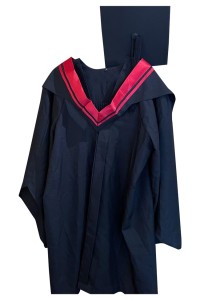 團體訂做畢業袍  網上下單畢業袍  設計畢業典禮服  撞色披巾  公開大學  都市大學  都會大學 DA129
